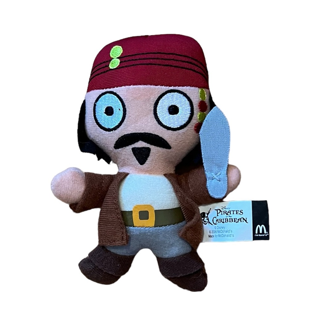 3 FOR $15 McDonald's Disney Pirates of the Caribbean Jack Sparrow Plush